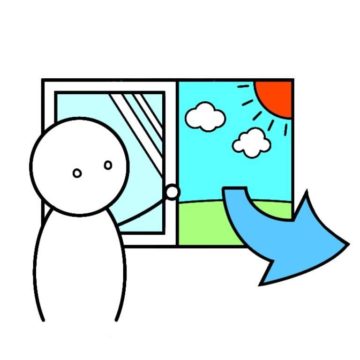 十分な換気を行い、人との間隔を取り行います